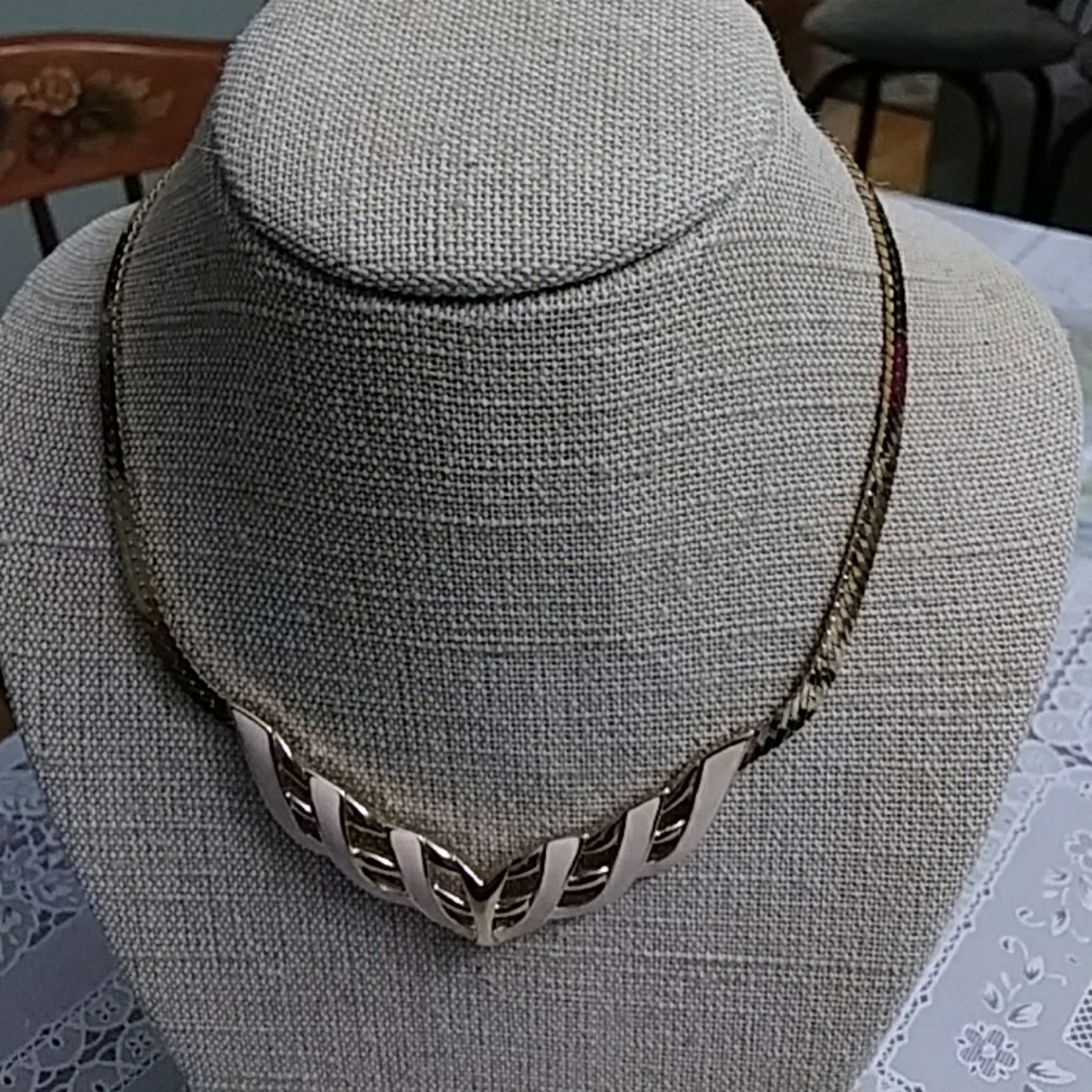 Blush Pink Gold Serpentine necklace